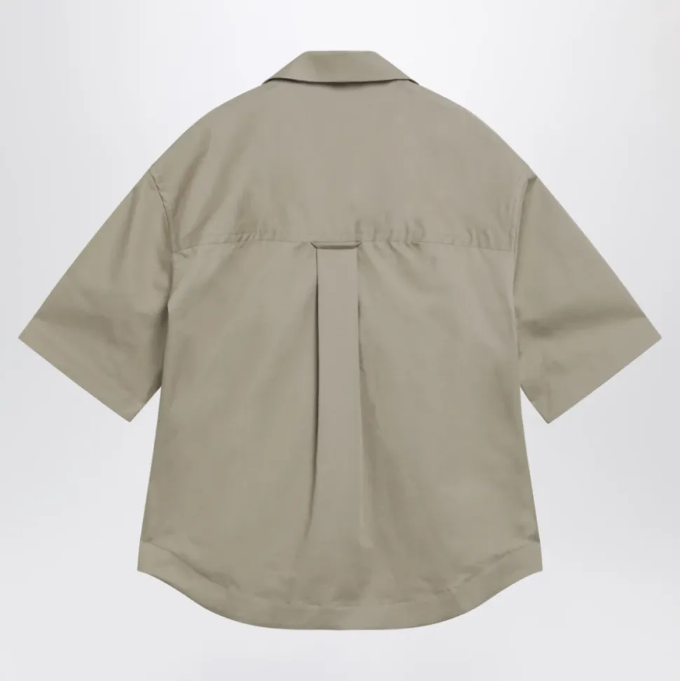 SS Wide Shirt with Camp Collar