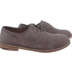 Stijlvolle grijze suède zakelijke schoenen