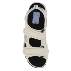 Stijlvolle platte sandalen met multicolor stof