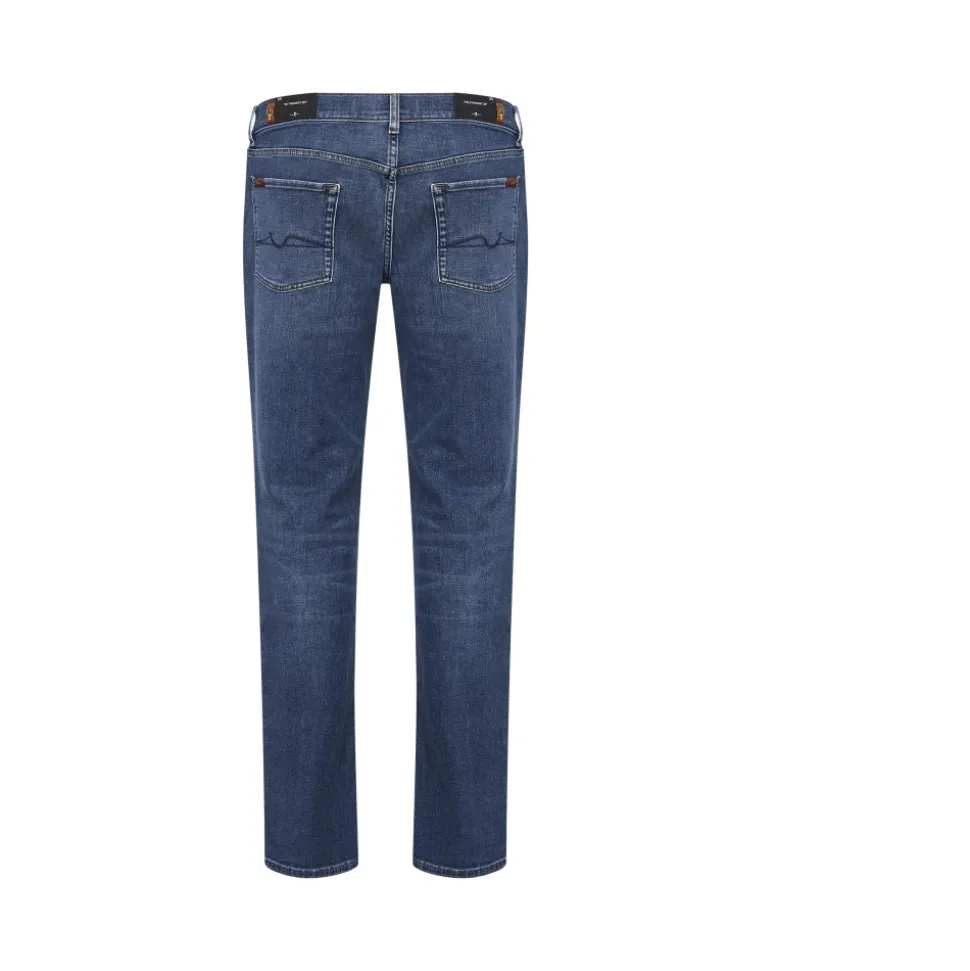 Straight-leg jeans met vijf zakken