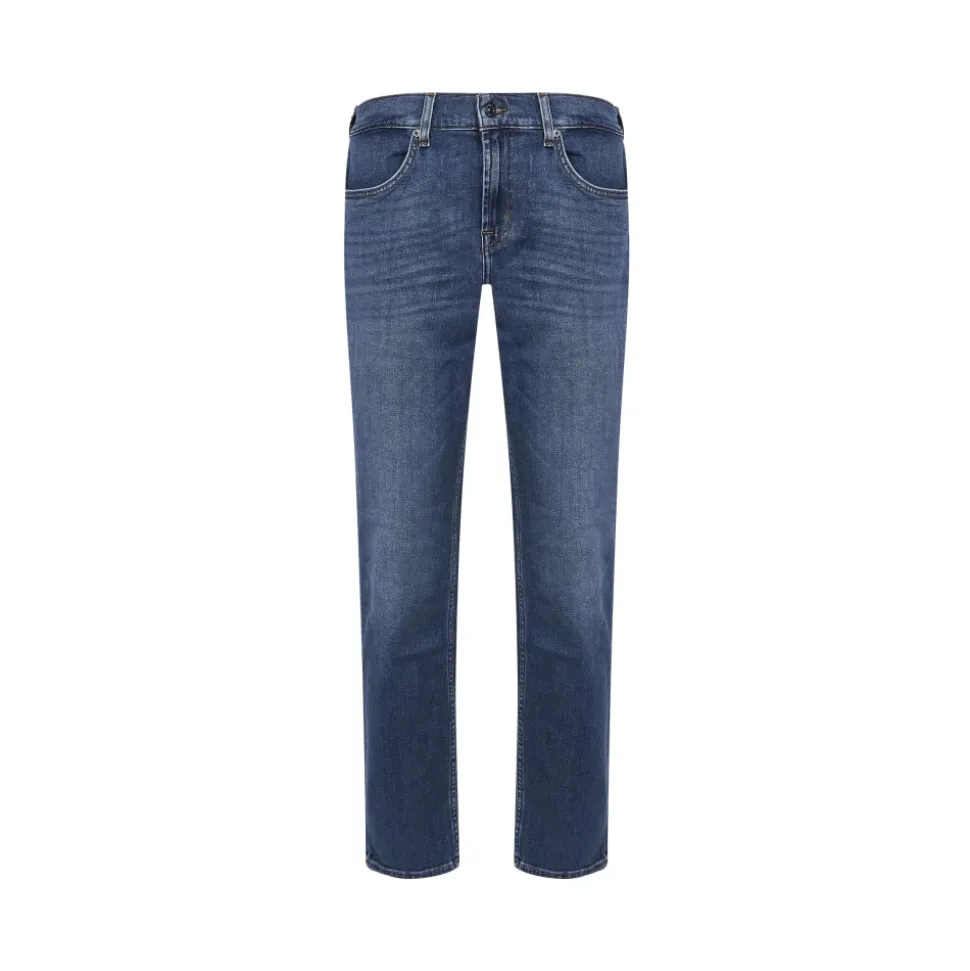 Straight-leg jeans met vijf zakken