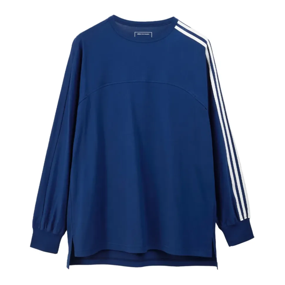 3-Stripes LS Tee Deep Blue