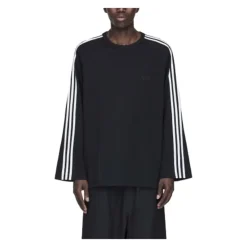 3-Stripes Longsleeve Zwart Minimalistisch Ontwerp