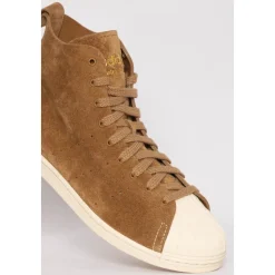 Suede Hi-Top Sneakers in Neutrale Tinten