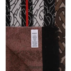 TB Monogram Stripe Knit Football Sjaal