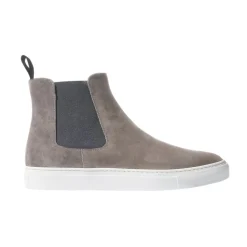 Tommaso Grijze Suède Platform Sneakers