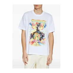 T-shirt met grafische print en ronde hals