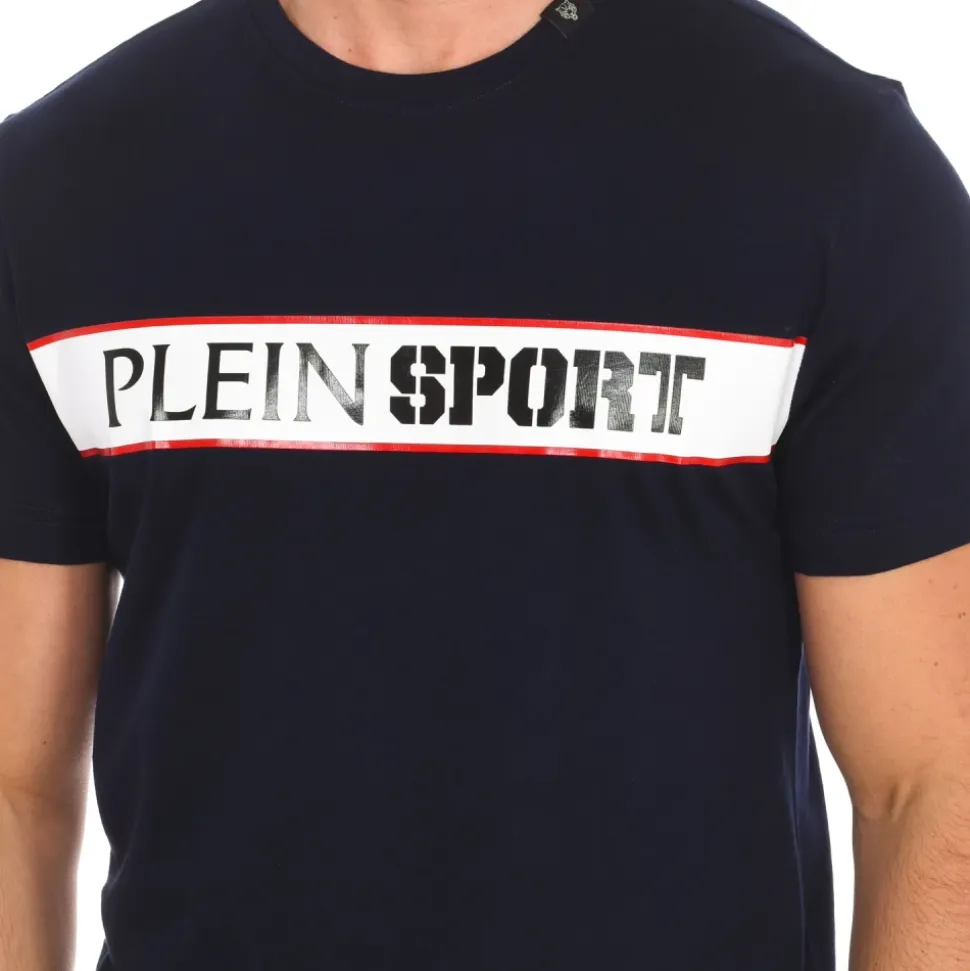 T-shirt met korte mouwen en merkprint