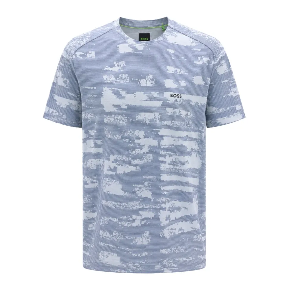 T-shirt van katoenen jersey met all-over print