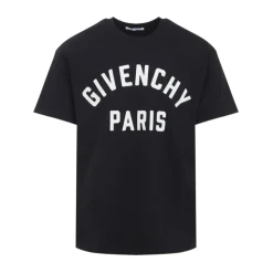 T-shirt van katoen met Paris-borduursel