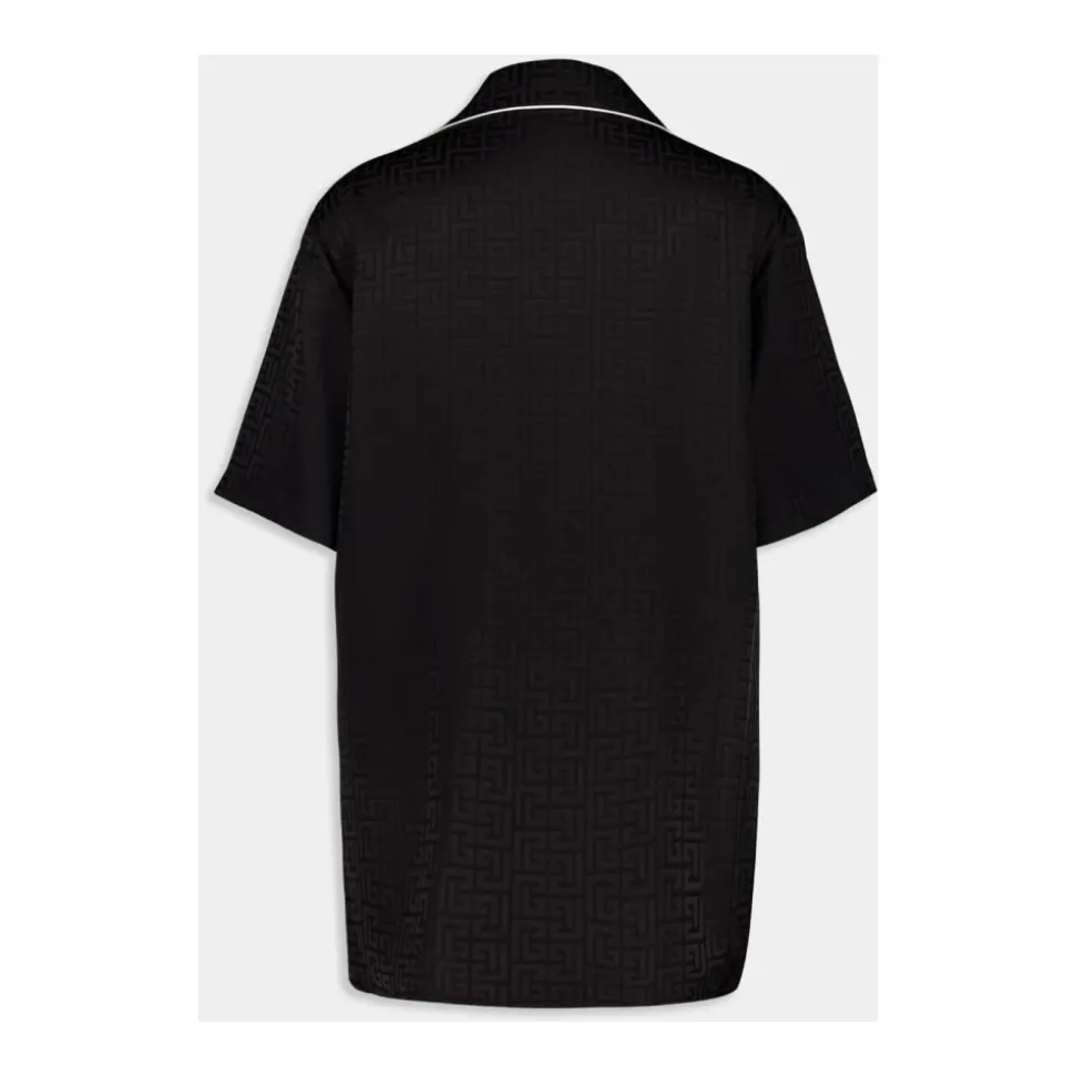 Varsity Jacquard Pyjama Shirt