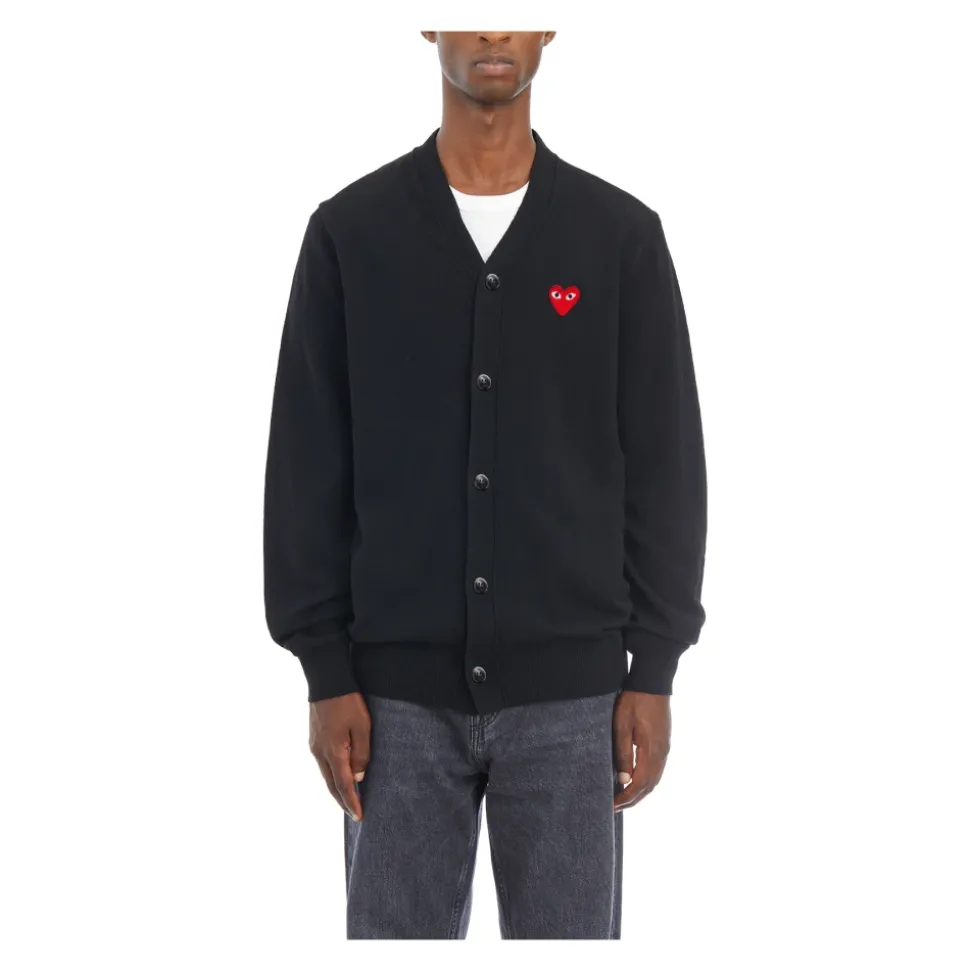 V-Hals Logo Cardigan Trui