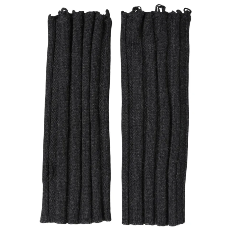 Virgin Wool Gebreide Vingerloze Handschoenen