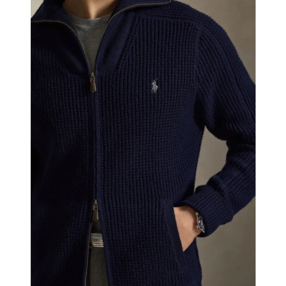 Waffle-Knit Gilet