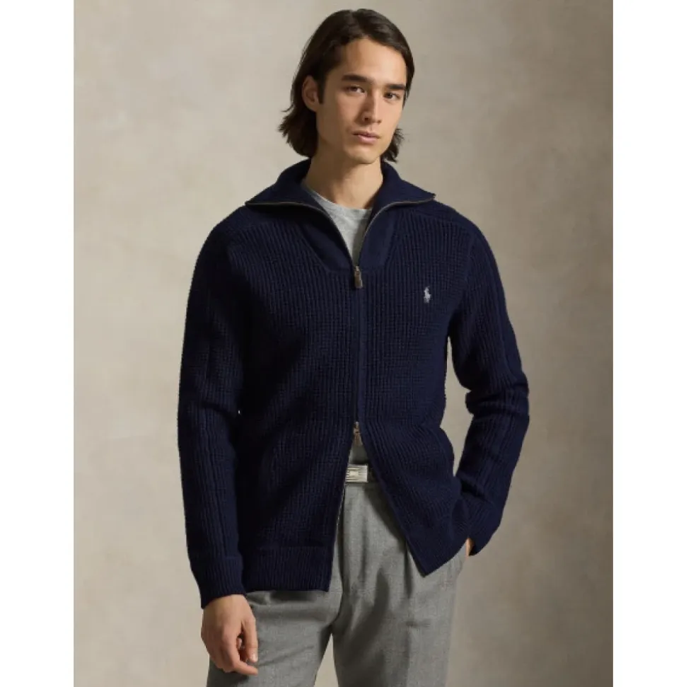 Waffle-Knit Gilet