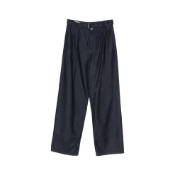 Wide Pleated Jeans
