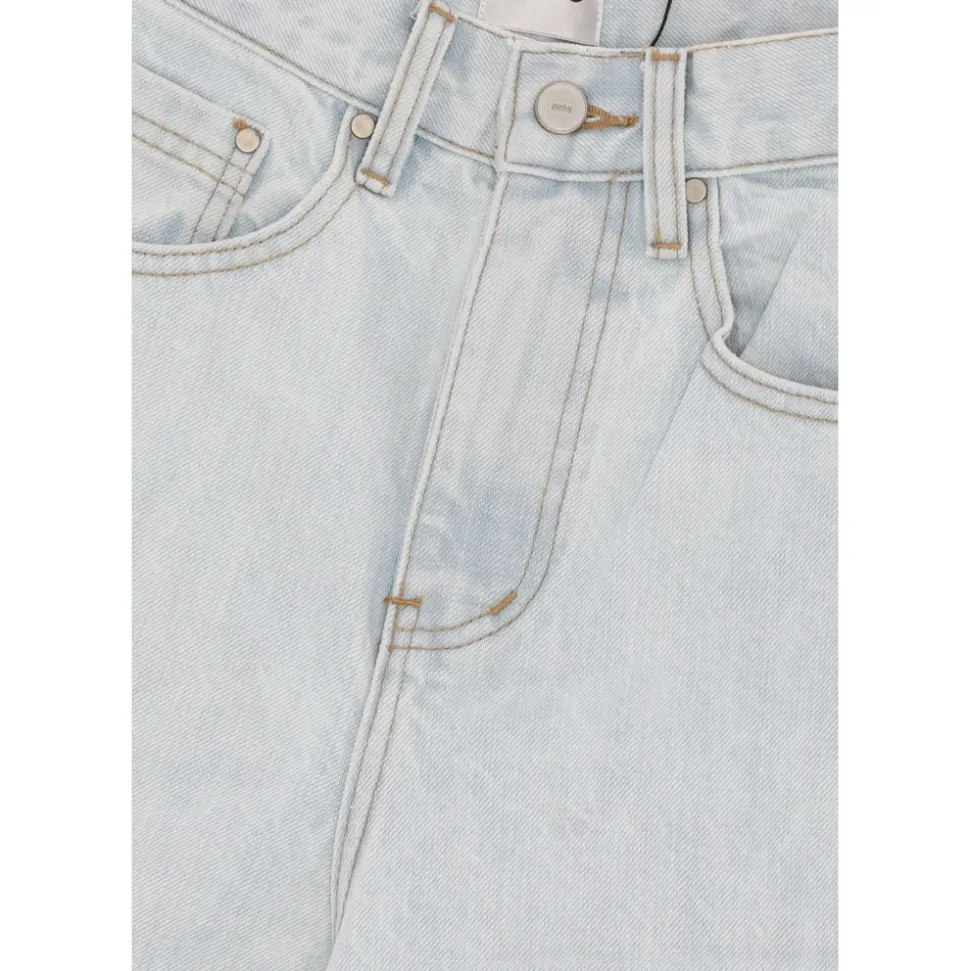 Wijde Denim Jeans Bleekmiddel