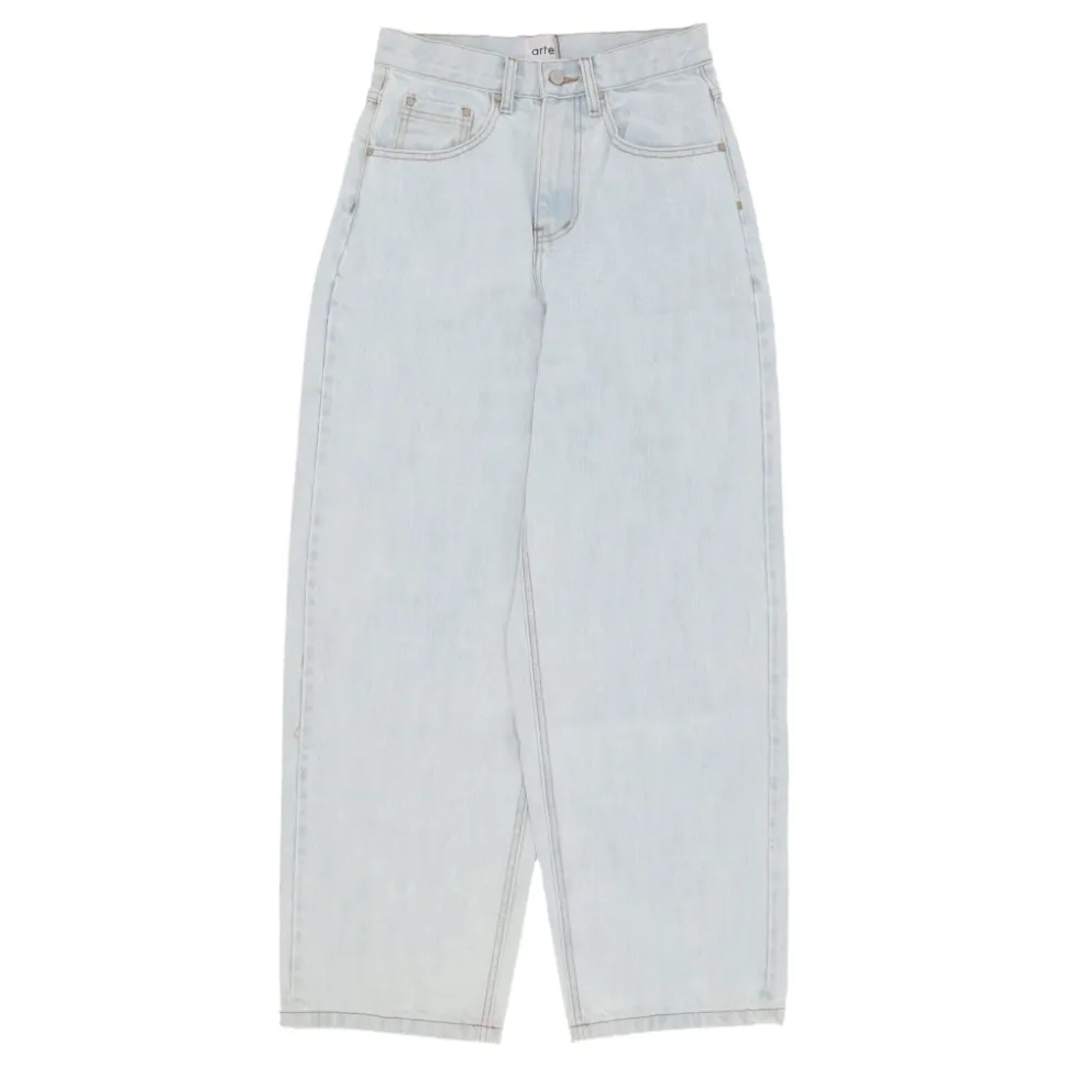 Wijde Denim Jeans Bleekmiddel