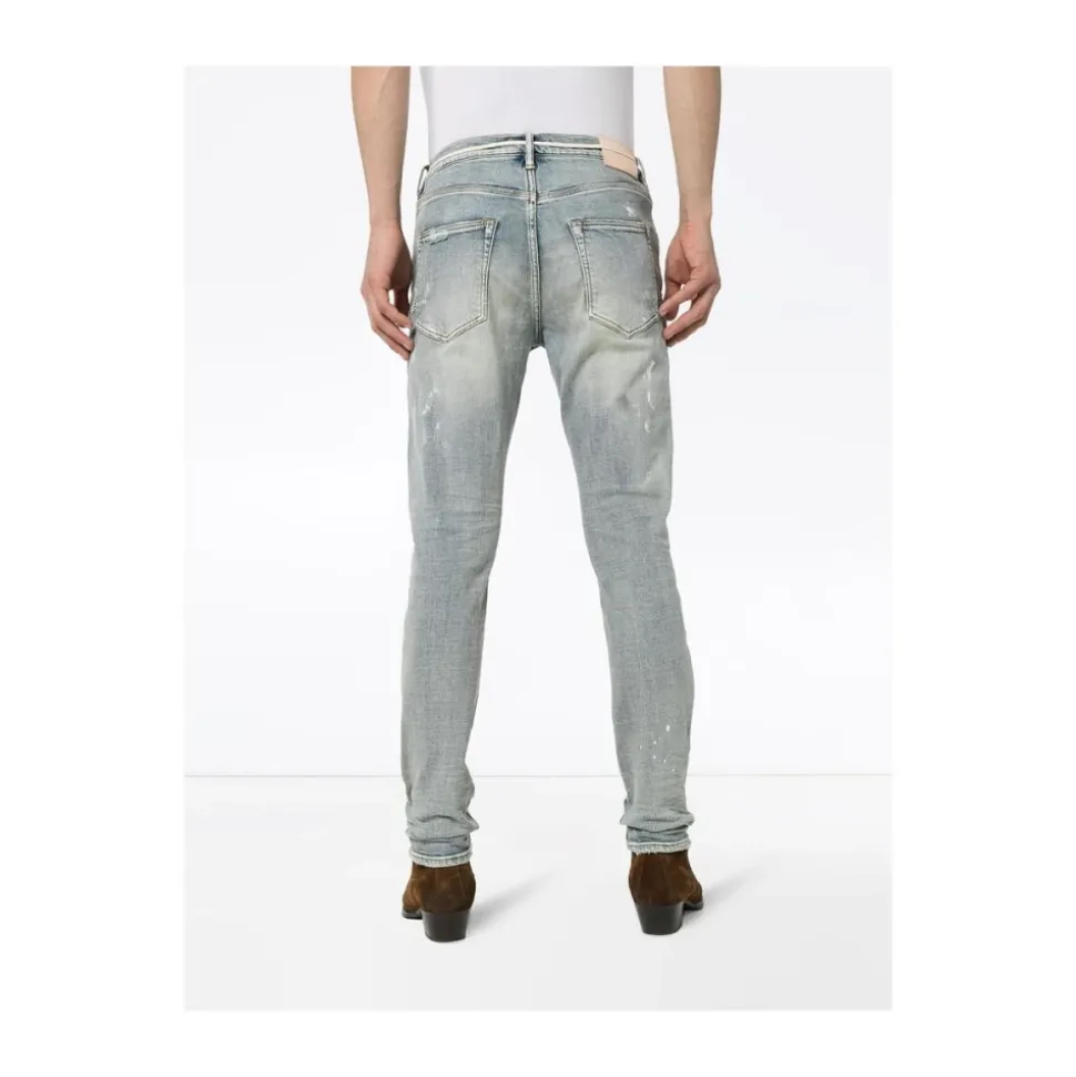 Wit geverfde Slim Fit Jeans
