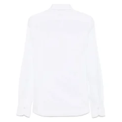 Witte Katoenen Knopenblouse