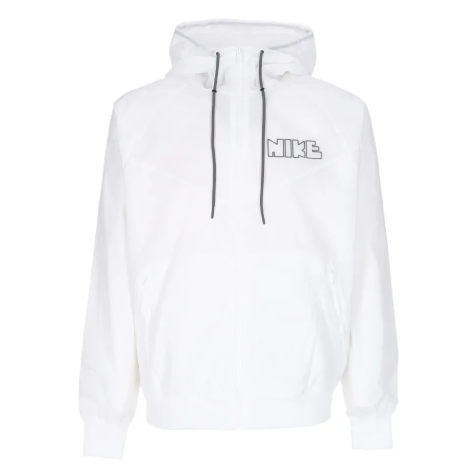 Witte Windrunner Geweven Jas
