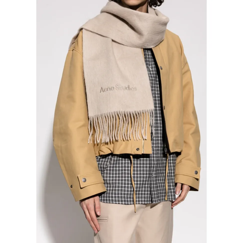 Wool Logo Scarf