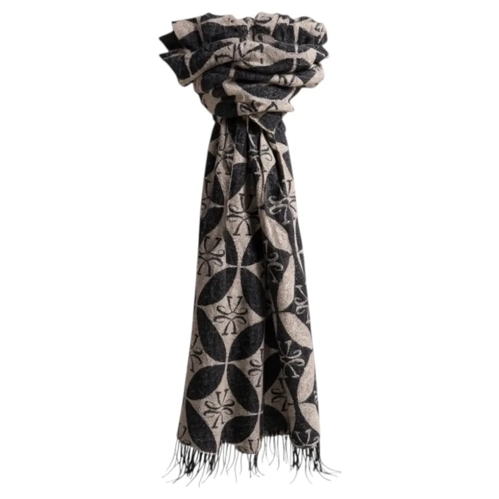 Wool-Cashmere Jacquard Scarf