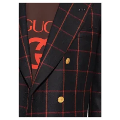 Wool Checked Blazer