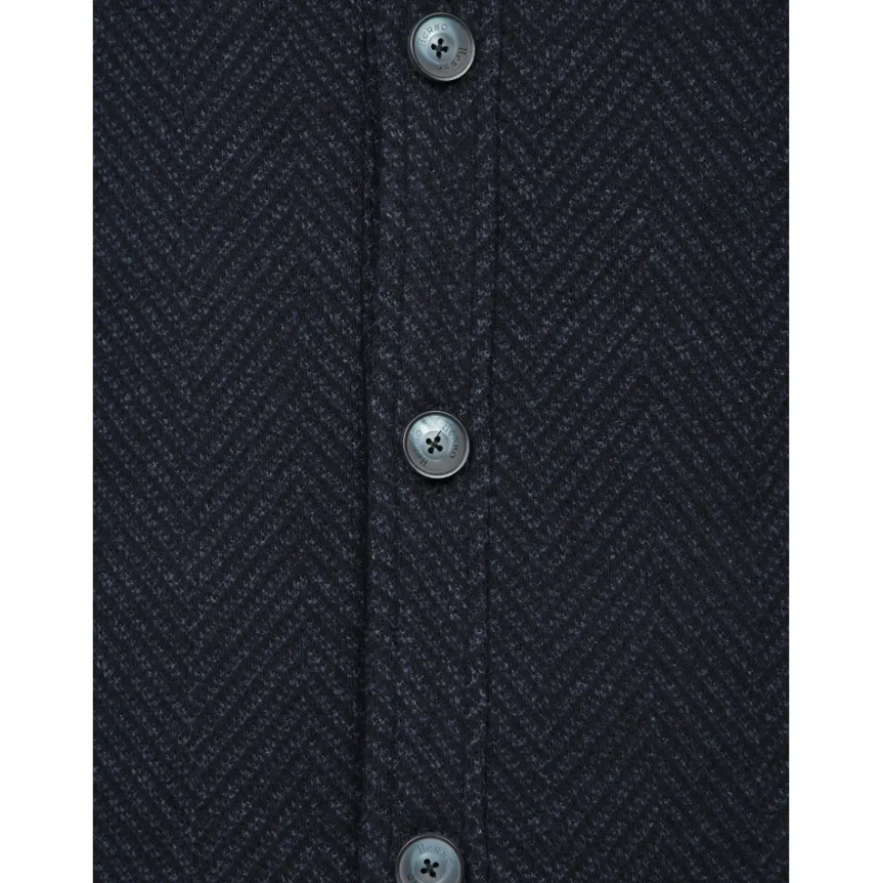 Wool Herringbone Overshirt