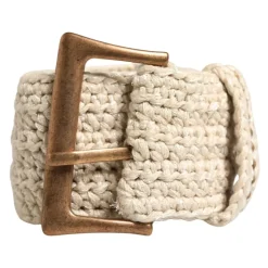 Woven Vintage Metal Buckle Waist Belt