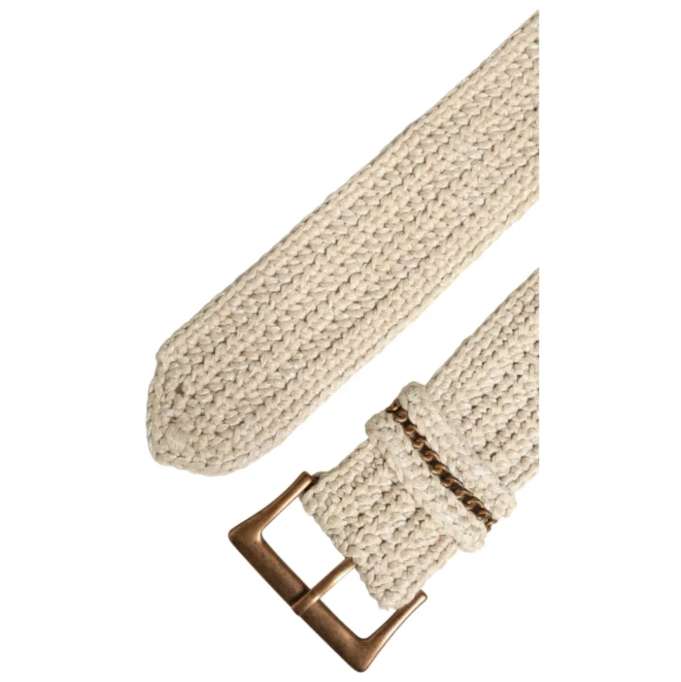 Woven Vintage Metal Buckle Waist Belt