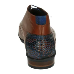 Zakelijke Midden Cognac Leren Schoenen