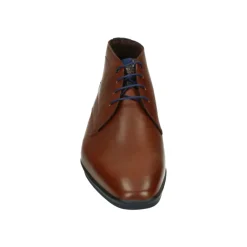 Zakelijke Midden Cognac Leren Schoenen
