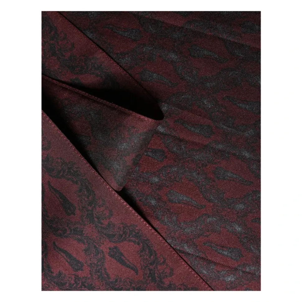 Zijden Foulard Sjaal met Paisley-print