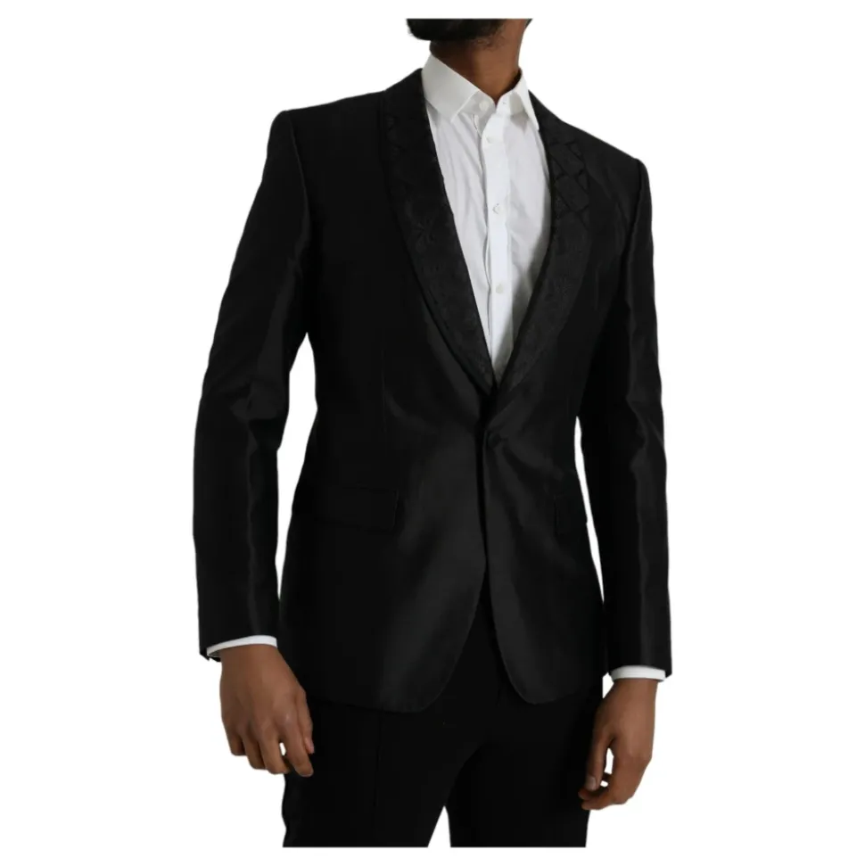 Zijden Blazer met Eén Knoop