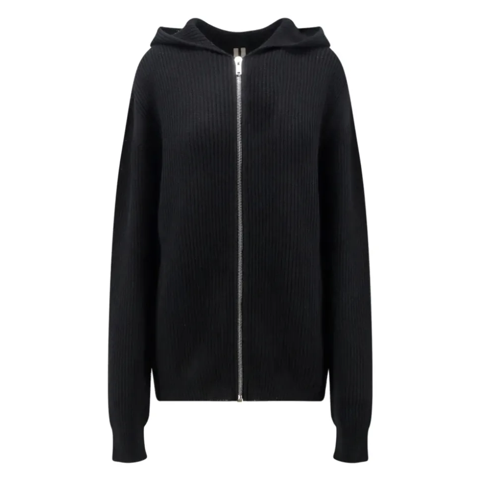 Zip Gebreide Hoodie