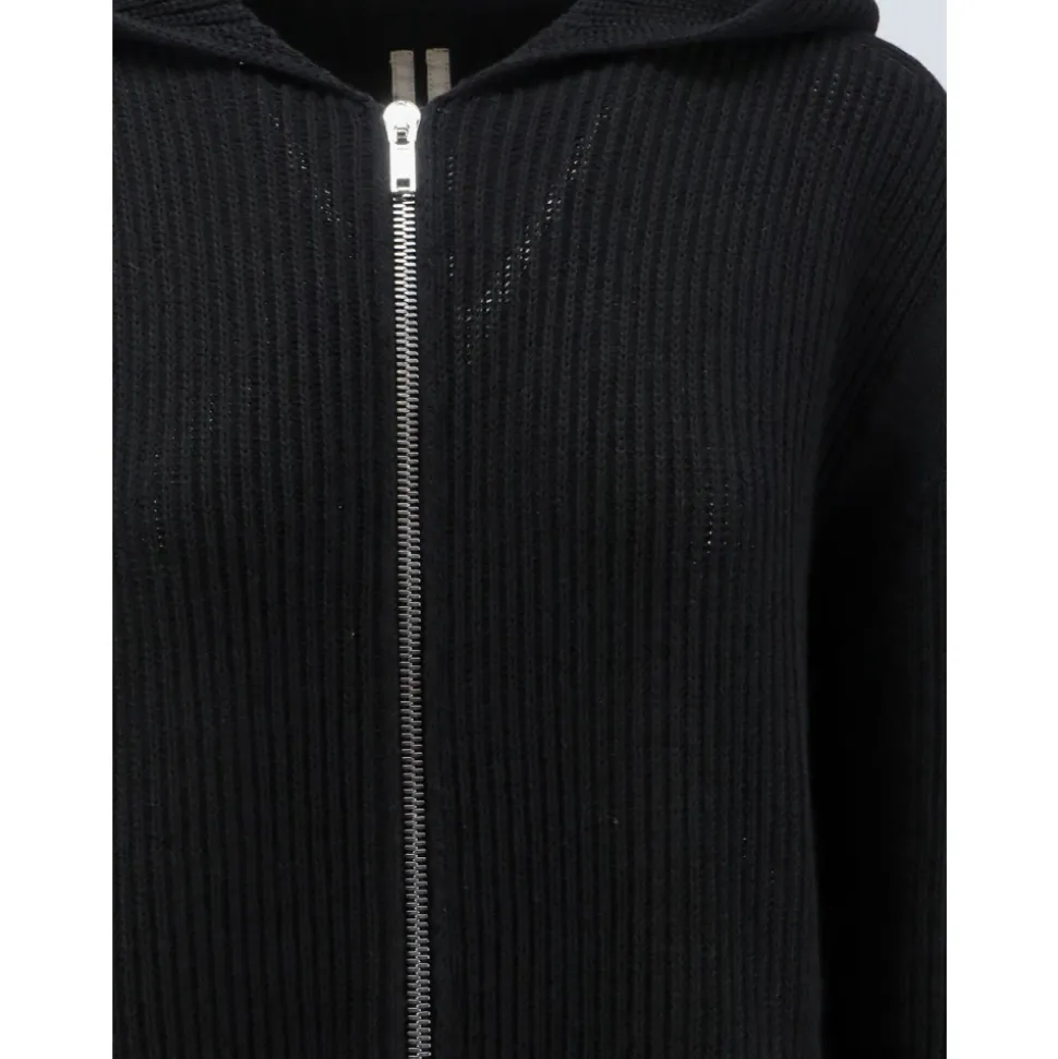 Zip Gebreide Hoodie