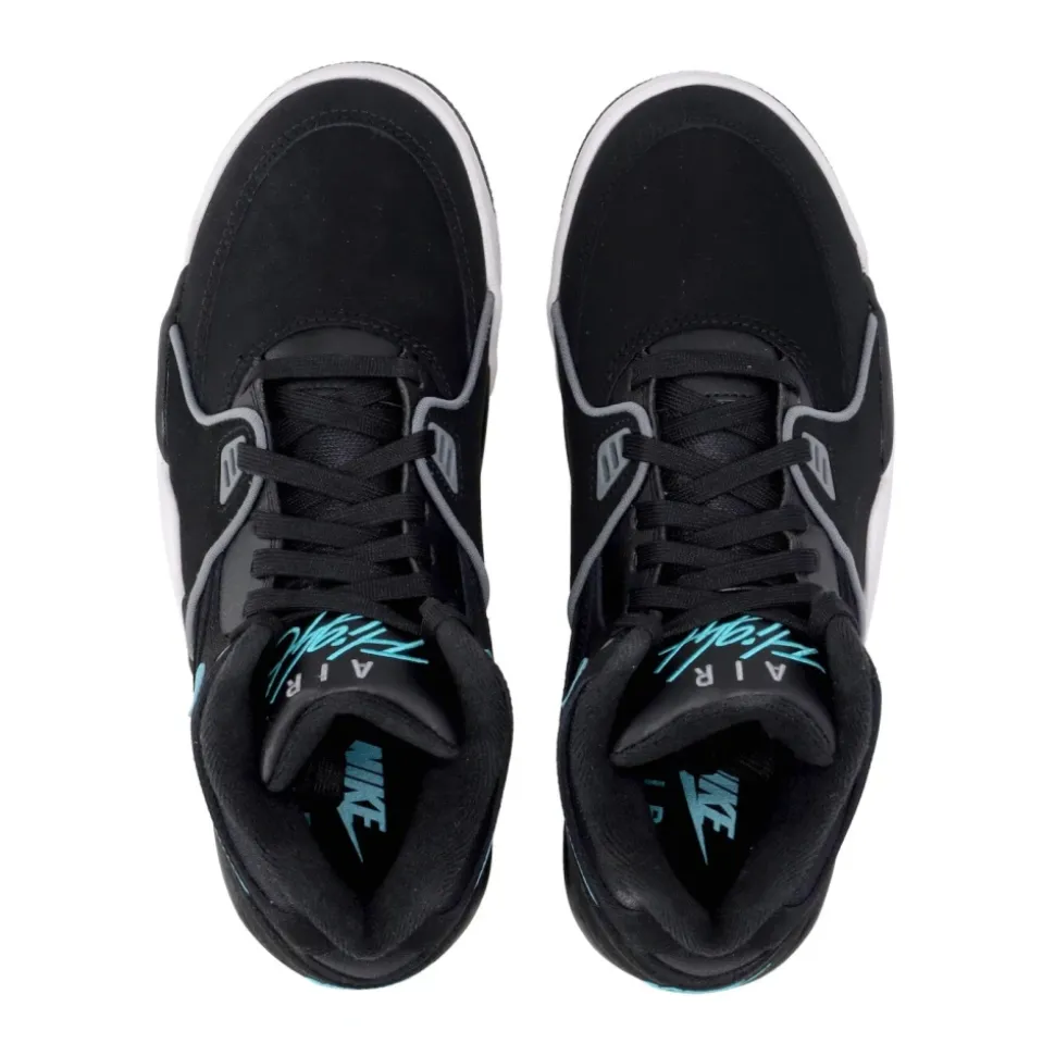 Zwarte lage sneaker met Flight-logo