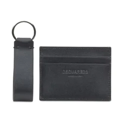 Zwarte Leren Portemonnees & Pasjeshouders Sleutelhanger