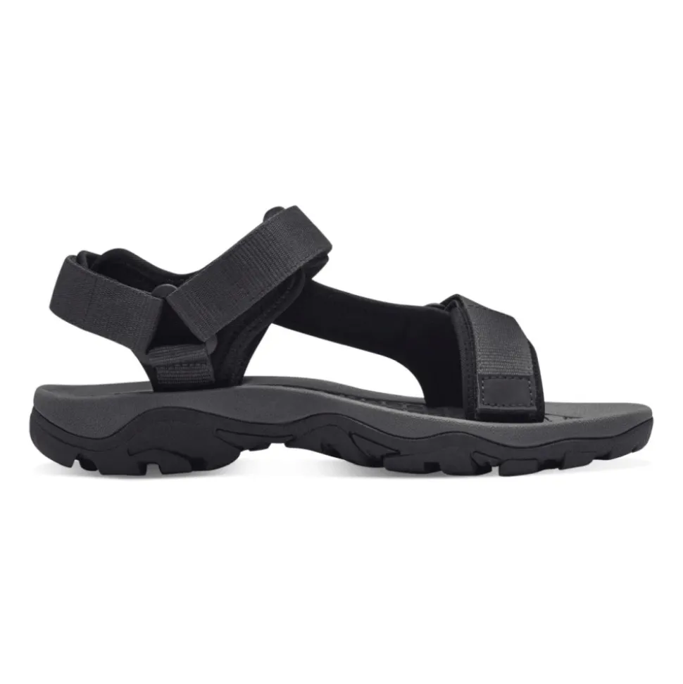 Zwarte Casual Open Platte Sandalen