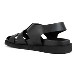 Zwarte Casual Platte Sandalen voor Mannen