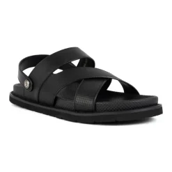 Zwarte Casual Platte Sandalen voor Mannen