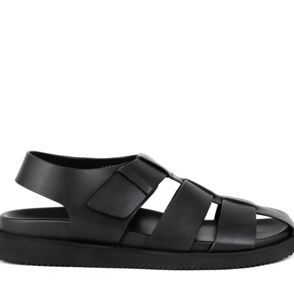 Zwarte Casual Platte Sandalen