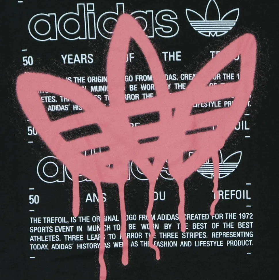 Zwarte Crew Neck Tee met Logo Print