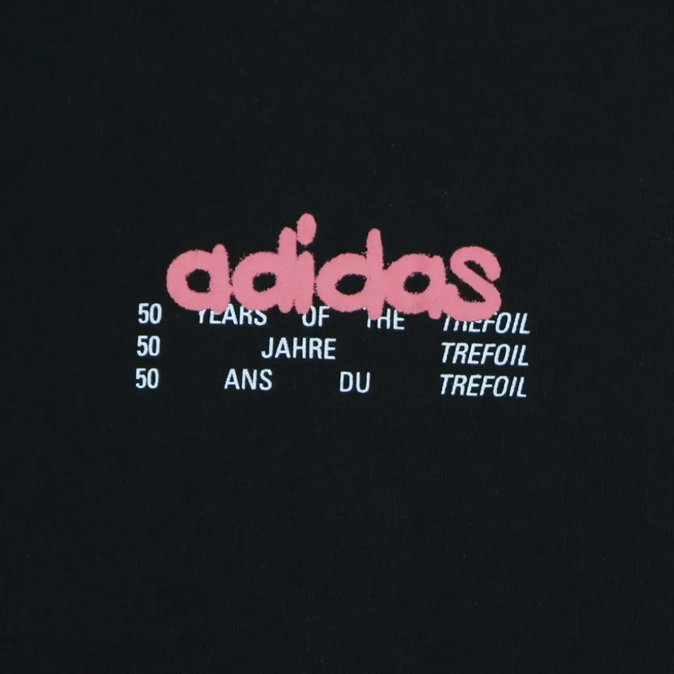 Zwarte Crew Neck Tee met Logo Print