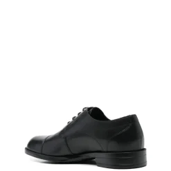 Zwarte Derby-stijl Veterschoenen