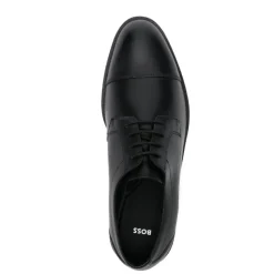 Zwarte Derby-stijl Veterschoenen