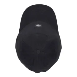 Zwarte gebogen klep logo vader hoed