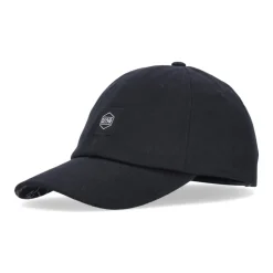 Zwarte gebogen klep logo vader hoed