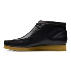 Zwarte Leren Wallabee Boot